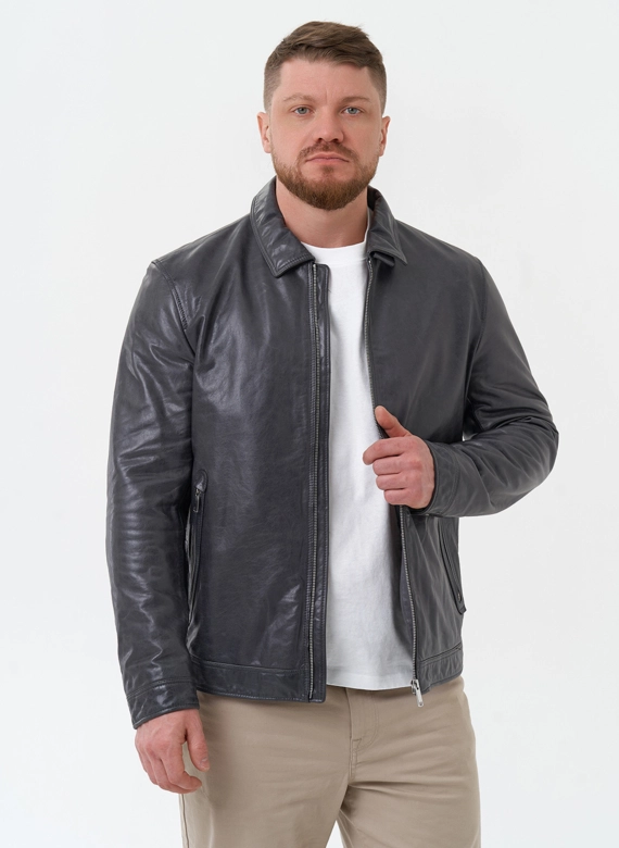 Мужская куртка из натуральной кожи 