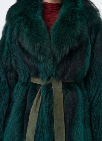 Шуба из енота летучая мышь