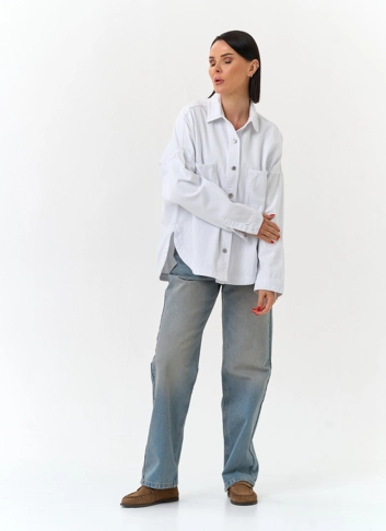 Женская джинсовая куртка рубашка