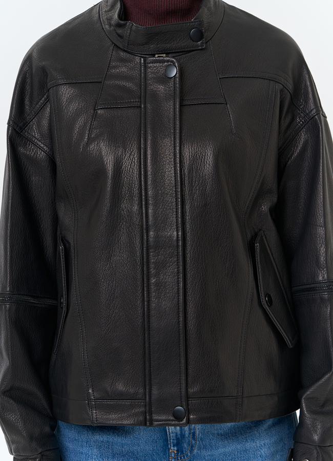 Женская куртка из натуральной кожи модель № 32846 универмаг малина