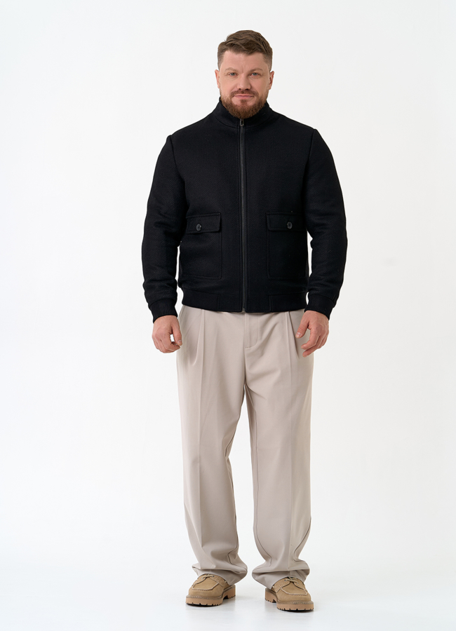 Мужское укороченное пальто модель № 32896 в кредит