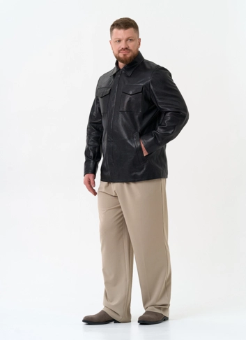 Мужская куртка из натуральной кожи фото