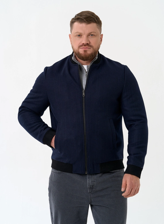 Мужское укороченное пальто бомбер