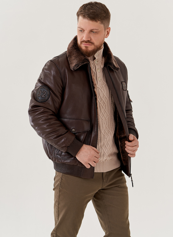 Мужская дубленка  