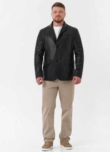 Мужской пиджак из натуральной кожи