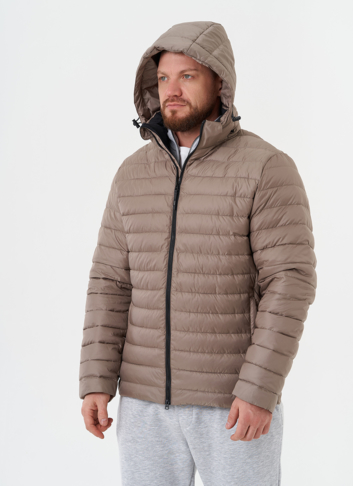 Стеганая куртка с капюшоном