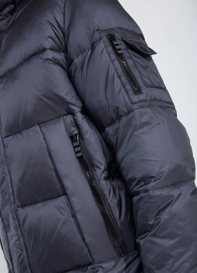 Пуховик мужской с капюшоном  модель № 25788 универмаг малина