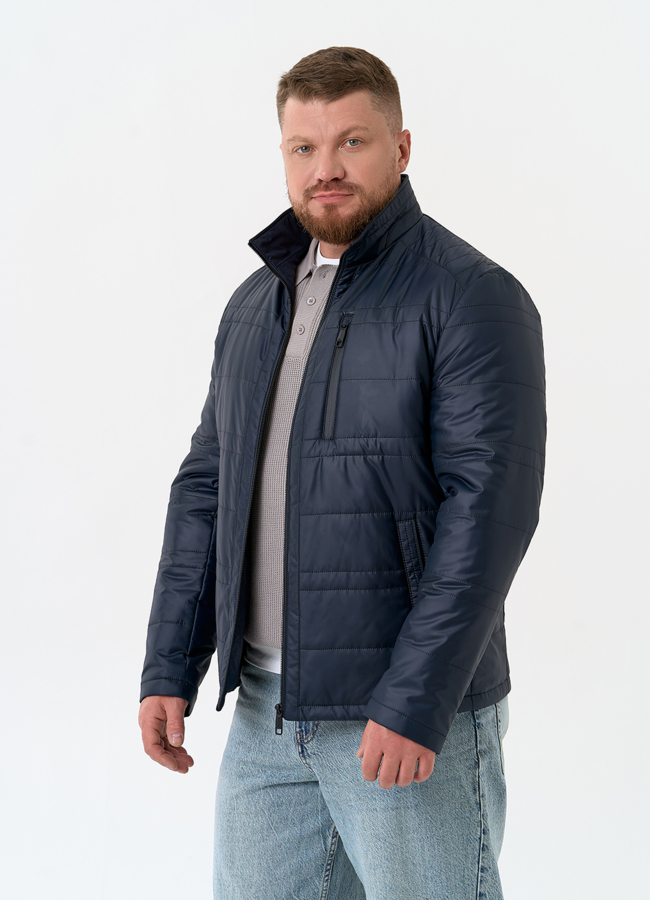 Мужская куртка с воротником стойкой модель № 32543 универмаг малина