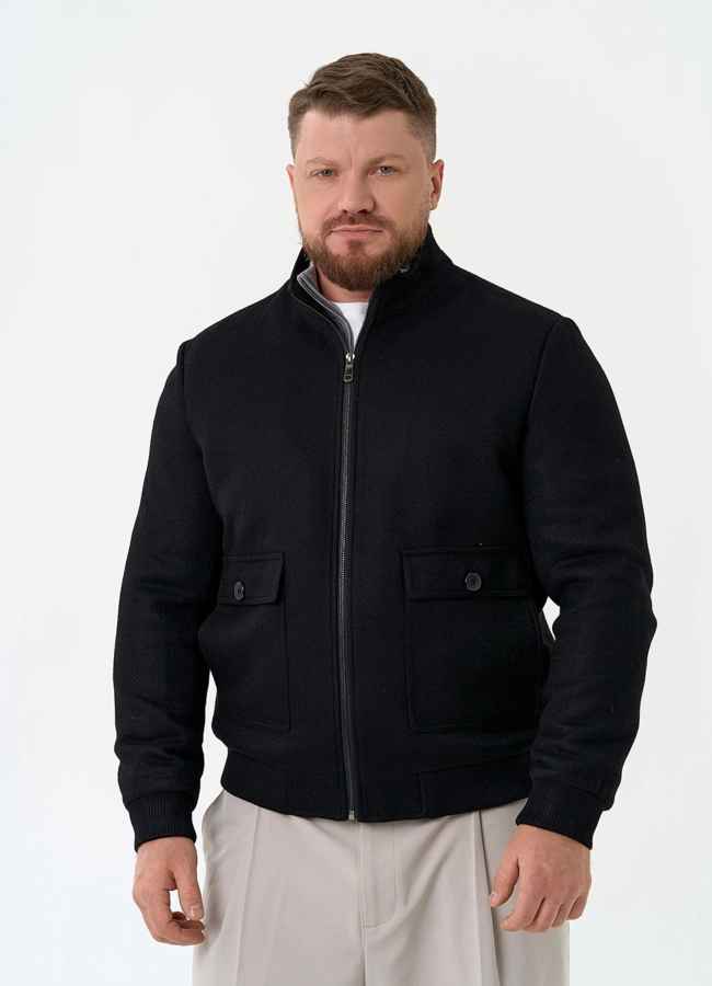 Мужское укороченное пальто модель № 32896 универмаг малина