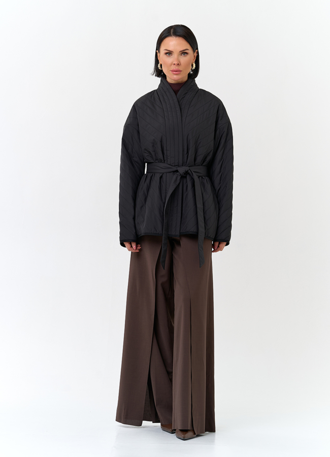 Женская куртка кимоно с поясом модель № 32801 в кредит