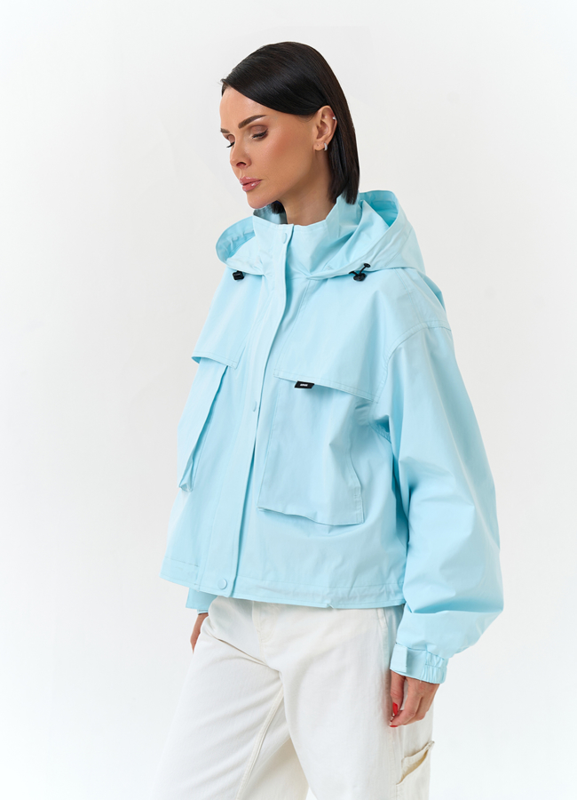 Женская ветровка с капюшоном модель № 33088 универмаг малина