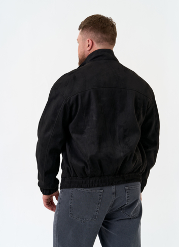 Мужская куртка бомбер из эко замши